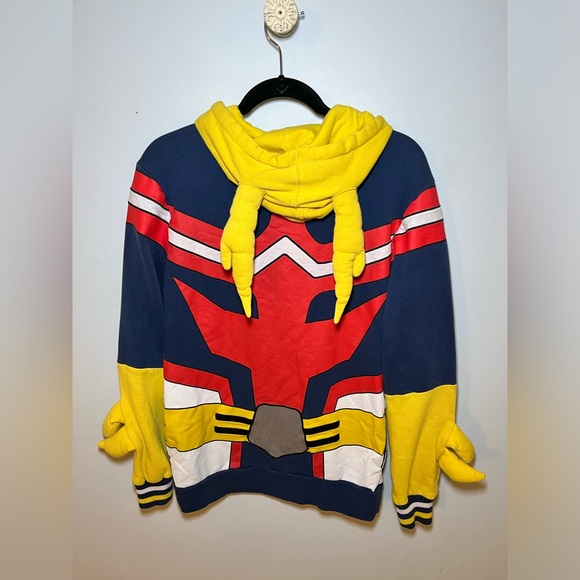 MY HERO ACADEMIA FUNIMATION ALL MIGHT COSPLAY FULL ZIP HOODIE. SIZE SMALL - Picture 12 of 14